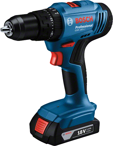 Taladro Percutor ½” 18V con 2 Baterias Bosch GSB183-LI ¡PROMOCIÓN FERIA FERRETERA!