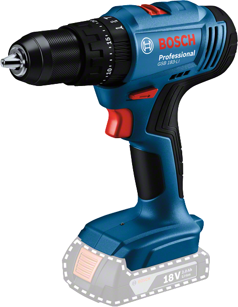 Taladro Percutor ½” 18V con 2 Baterias Bosch GSB183-LI ¡PROMOCIÓN FERIA FERRETERA!