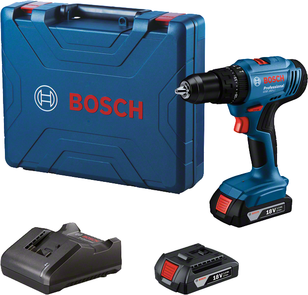 Taladro Percutor ½” 18V con 2 Baterias Bosch GSB183-LI ¡PROMOCIÓN FERIA FERRETERA!