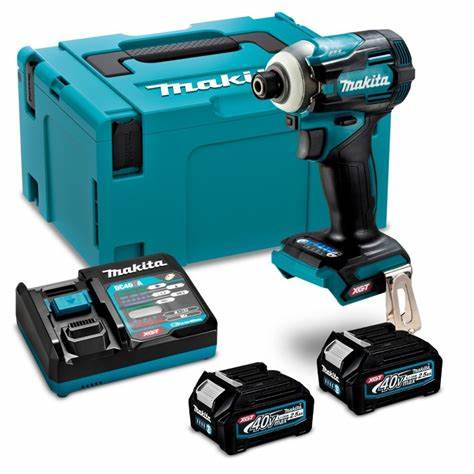 Atornillador de Impacto Makita XGT 40V + 2 Baterías 2.5Ah y Cargador | ¡Promoción Especial!