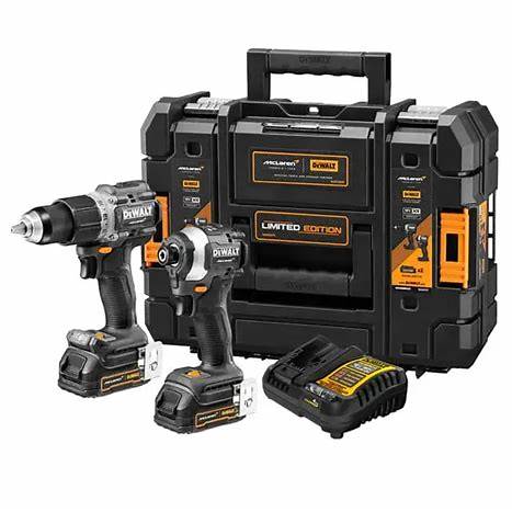 Combo Taladro Percutor 1/2" + Atornillador de Impacto 1/4" 20V Brushless Edición Especial McLaren DEWALT DCK200ME2GT-B3 + Set de 14 Puntas DWPVTC14 | ¡Promoción Especial! - 0