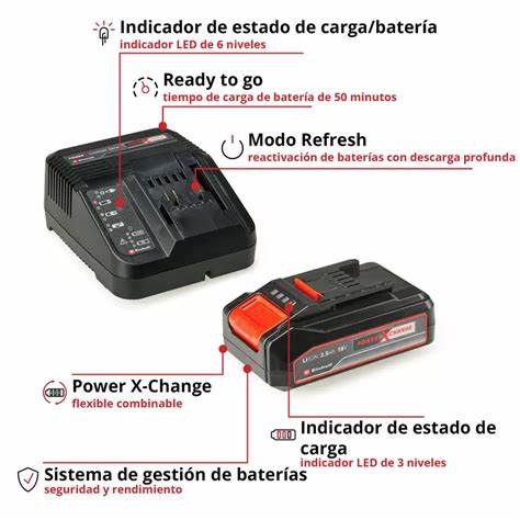 Taladro Percutor Inalámbrico Einhell TP-CD 18/50 Li-i BL 18V con Starter Kit 2.5Ah y Batería adicional 2.5Ah | ¡Promoción Especial! - 0
